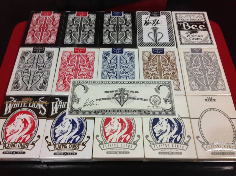 David Blaine's Decks