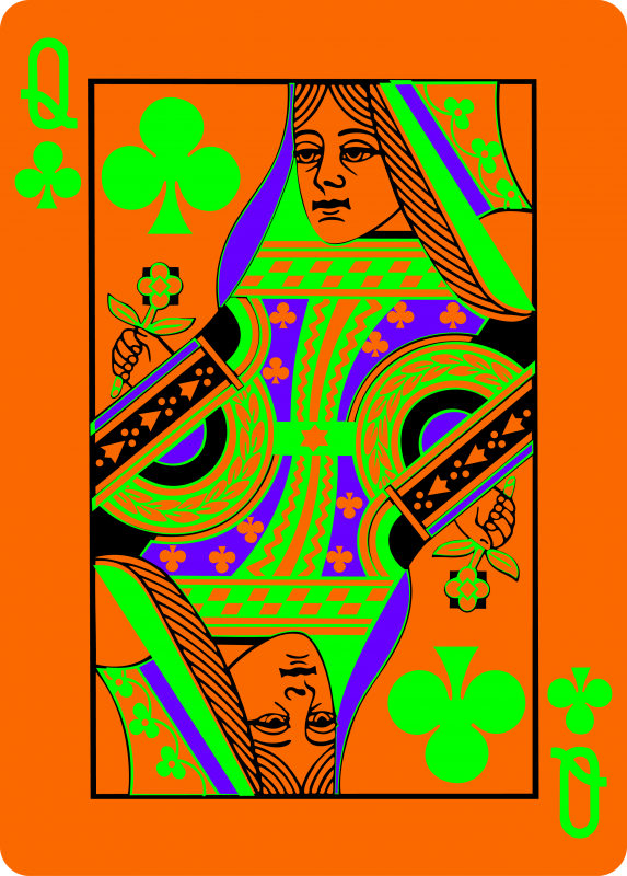 Queen of Clubs for Color